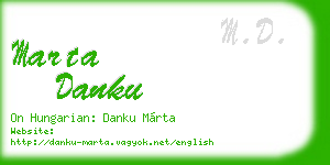 marta danku business card