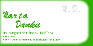 marta danku business card